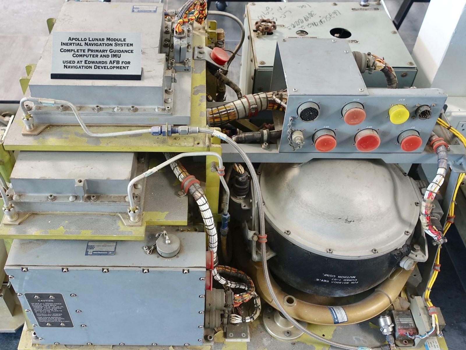 Apollo guidance computer and inertial measurement hardware